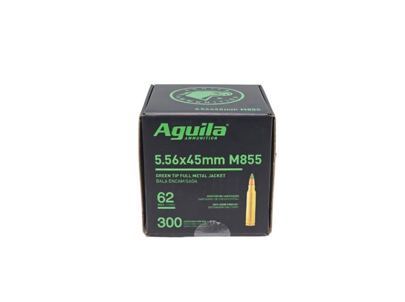 Aguila 5.56x45mm 62 Grain Green Tip Full Metal Jacket