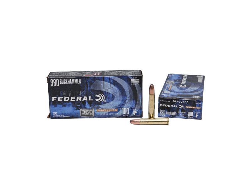 Federal Power Shok .360 Buckhammer 180 Grain JSP