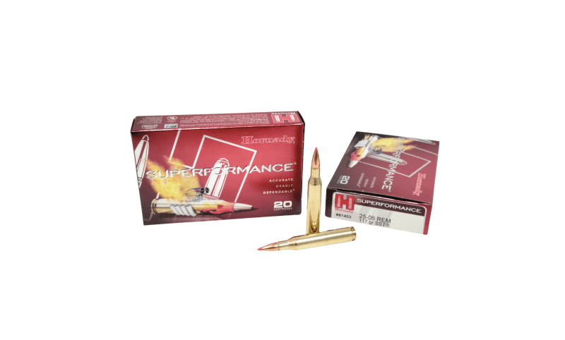 Hornady Superformance .25 06 Rem 117 Grain SST